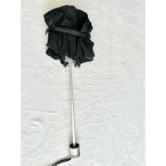 Black and silver staple umbrella ￼ - Picture 2 of 6